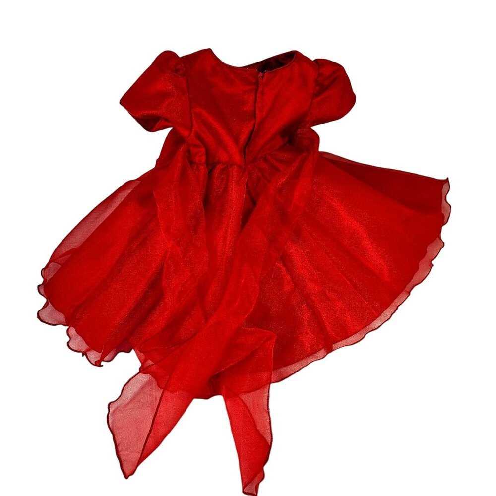 A& M Baby Girl Ball Gown Party Dress Petticoats Pantaloons Size 12-18M Red NEW